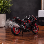 Aromotors sport motorcycle diffuser with fuel-cap water filler on the tank